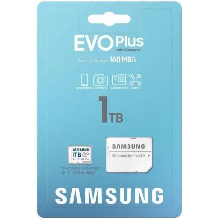 Карта памяти Micro SecureDigital 1Tb SDXC Samsung Evo Plus class10 UHS-I U3 (MB-MC1T0SA)