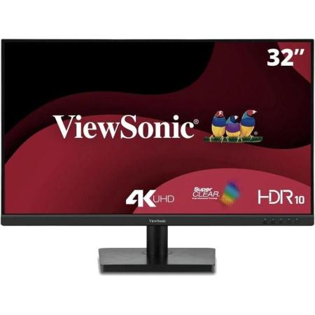32" Монитор ViewSonic VA3208-4K-HD,  3840x2160,  VA,  2хHDMI,  1хDP,  черный