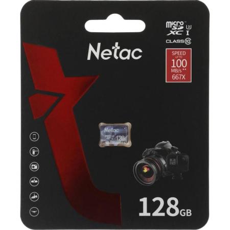 Флеш карта microSDXC 128GB Netac P500 Ultra w/o adapter