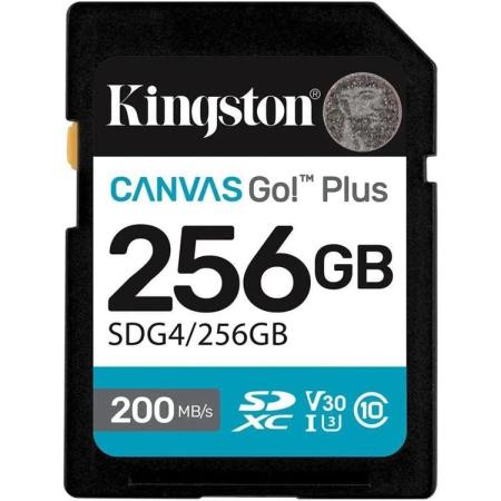 Флеш карта SDXC 256GB Kingston SDG4/256GB Canvas Go! Plus V30 w/o adapter