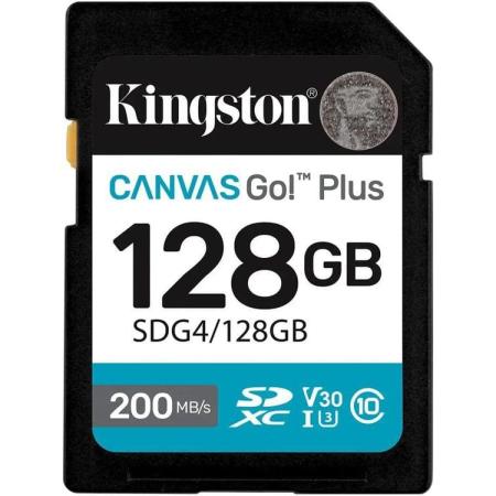 Флеш карта SDXC 128GB Kingston SDG4/128GB Canvas Go! Plus V30 w/o adapter