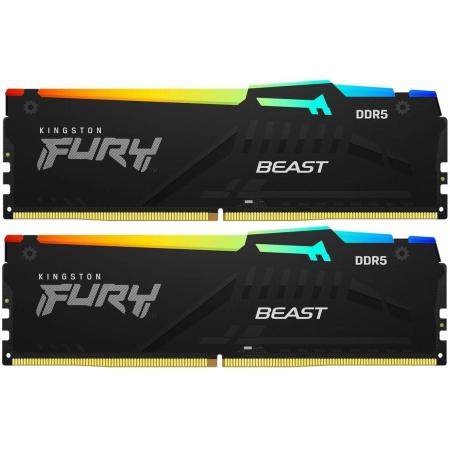 Оперативная память Kingston Fury Beast KF556C40BB2AK2-64 DDR5 -  2x 32ГБ 5600МГц, DIMM,  Ret