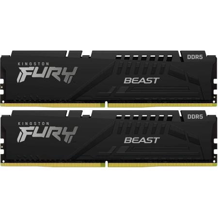 Оперативная память Kingston Fury Beast Black Expo KF560C36BBE2K2-64 DDR5 -  2x 32ГБ 6000МГц, DIMM,  Ret