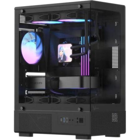 Корпус mATX Formula Crystal Z1CM Plus AR v2, Mini-Tower, без БП,  черный [crystal z1cm plus black ar v2]