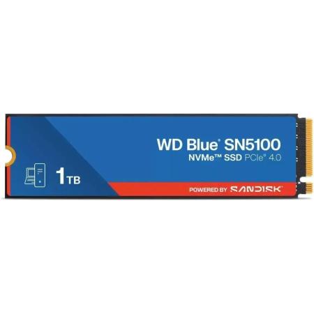 SSD накопитель WD Blue SN5100 1ТБ, M.2 2280, PCIe 4.0 x4,  NVMe,  M.2 [wds100t5b0e]