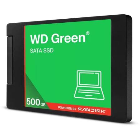 SSD накопитель WD Green 500ГБ, 2.5", SATA III,  SATA [wds500g5g0a]