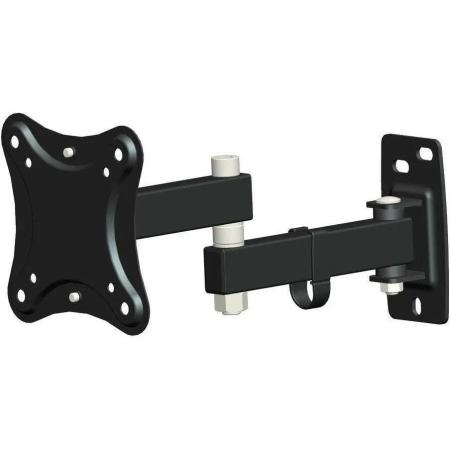 Кронштейн для телевизора HAMA Fullmotion, 10-27", настенный, черный [r1118152]