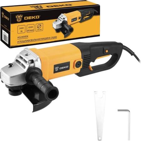 DEKO Углошлифовальная машина (УШМ) AG2400DK, 230мм, 2400 Вт 083-1030