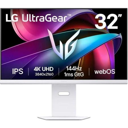Монитор LG 31.5" UltraGear 32G810SA-W белый IPS LED 16:9 HDMI M/M матовая HAS Piv 400cd 178гр/178гр 3840x2160 144Hz G-Sync FreeSync Premium DP Quad 4K (2160p) USB 10.5кг