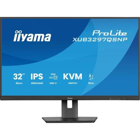 32" Монитор Iiyama ProLite XUB3297QSNP-B1,  2560x1440,  IPS,  100Гц,  1хHDMI,  1хDP,  черный
