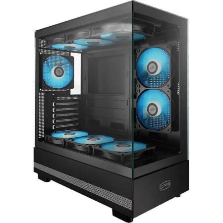 Корпус ATX PCCOOLER C3Q500, Midi-Tower, без БП,  черный [c3q500bkd000-gl]