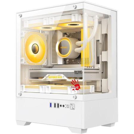 Корпус mATX BLOODY CC-125, Mini-Tower, без БП,  белый [cc-125-wh]