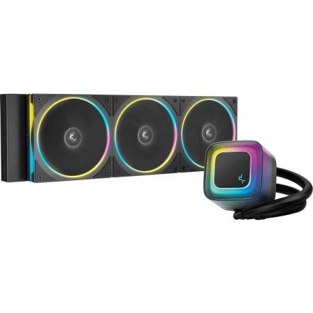 Система водяного охлаждения Deepcool LE360 PRO ARGB Soc-AM5/AM4/1200/1700/1851 черный 4-pin 19-33dB Al 300W 1817gr Ret (R-LE360PRO-BKAMMC-G-1)