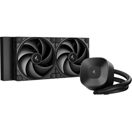 Система водяного охлаждения Deepcool LE240 V2 Zero ARGB Soc-AM5/AM4/1200/1700/1851 черный 4-pin 28.2-31.6dB Al 220W 1266gr Ret (R-LE240ZERO-BKLNMD-G-1)