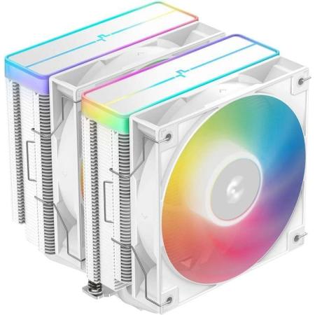 Устройство охлаждения(кулер) Deepcool AG620 Wh V2 ARGB Soc-AM5/AM4/1200/1700/1851 белый 4-pin 15-29.4dB Al+Cu 260W 1330gr Ret (R-AG620-WHAMMN-GJD)