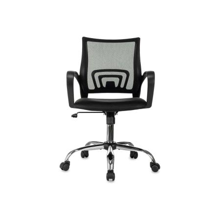 Gigant Компьютерное кресло черное, спинка сетка, крестовина хром, 150 кг GCH-16