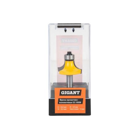 Gigant Фреза кромочно калевочная D31.8 H15.5мм R9.5мм хвостовик 8мм GC-0008