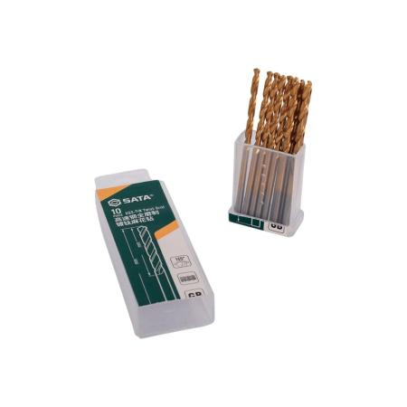 Sata Сверло из быстрорежущей стали с титановым напылением, 2,8 мм, 10 шт 52128A