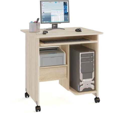 Стол компьютерный Сокол КСТ-10.1, ЛДСП, дуб сонома