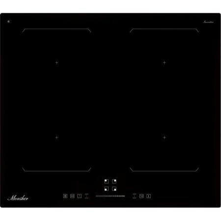 Индукционная варочная поверхность MONSHER MHI 6026, конфорок: 4 шт.,  стеклокерамика,  независимая, черный