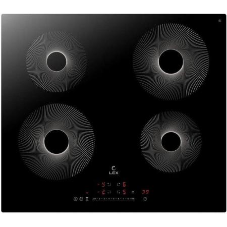 Индукционная варочная поверхность LEX EVI 640 R1 I BL, конфорок: 4 шт.,  стеклокерамика,  независимая, черный