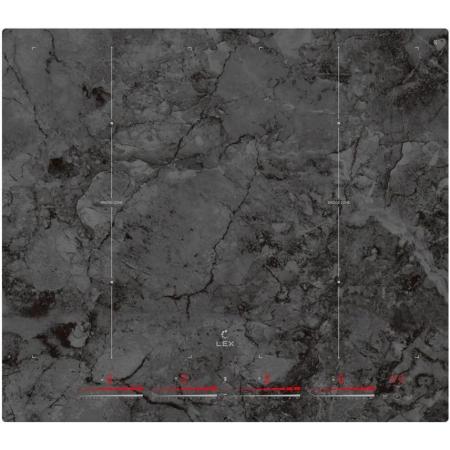 Индукционная варочная поверхность LEX EVI 640-1 F I DS, конфорок: 4 шт.,  стеклокерамика,  независимая, серый