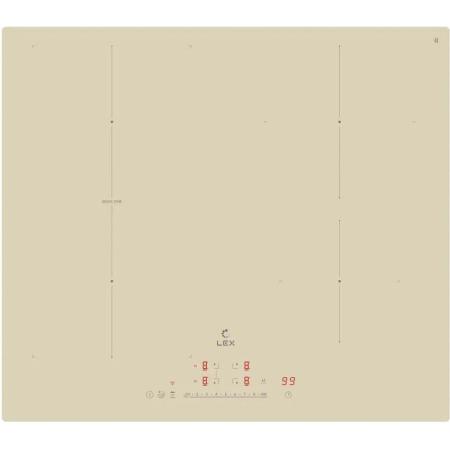 Индукционная варочная поверхность LEX EVI 641A I IV, конфорок: 4 шт.,  стеклокерамика,  независимая, слоновая кость