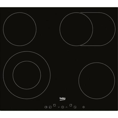 Электрическая варочная поверхность Beko HIC 64403 T, конфорок: 4 шт.,  стеклокерамика,  независимая, черный