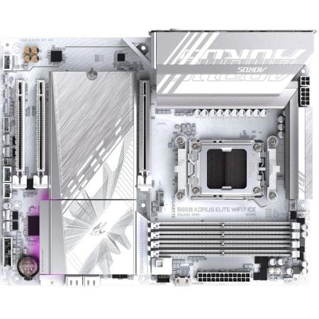 Материнская плата Gigabyte B850 AORUS ELITE WIFI7 ICE Socket AM5 AMD B850 4xDDR5 ATX AC`97 8ch(7.1) 2.5Gg RAID+DP