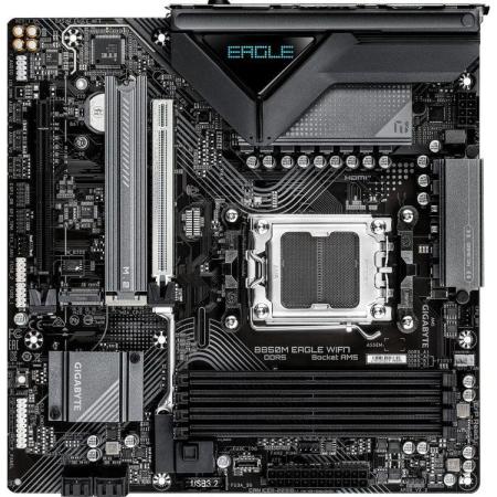 Материнская плата Gigabyte B850M EAGLE WF7 Socket AM5 AMD B850 4xDDR5 mATX AC`97 8ch(7.1) 2.5Gg RAID+HDMI+DP