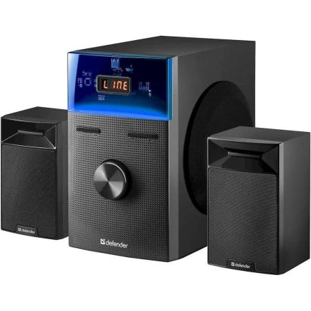 Defender Акустическая 2.1 система Tresor 50Вт, BT/FM/USB/AUX/RC/Light