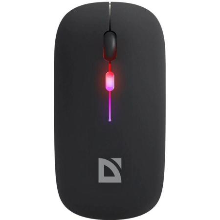 Defender Беспроводная оптическая мышь Coda MB-261 черн,2.4ГГц+BT,радужн,300мАч