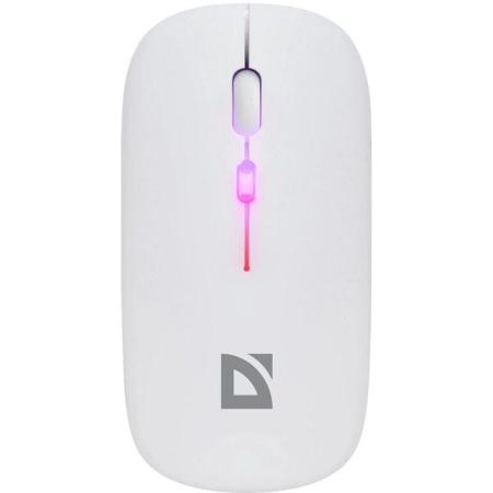 Defender Беспроводная оптическая мышь Coda MB-261 белый,2.4ГГц+BT,радужн,300мАч