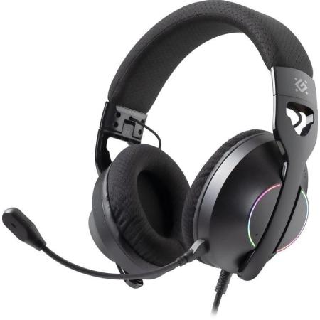 Defender Игровая гарнитура Weaver Черный, RGB, провод 2 м.