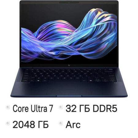 Ноутбук HP EliteBook X G1i Core Ultra 7 258V 32Gb SSD2Tb Intel Arc 140V 14" IPS WUXGA (1920x1200) Windows 11 Pro 64 dk.blue WiFi BT Cam (CW0S4AT)