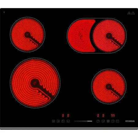 Варочная поверхность Hyundai HHE 6673 BG черный