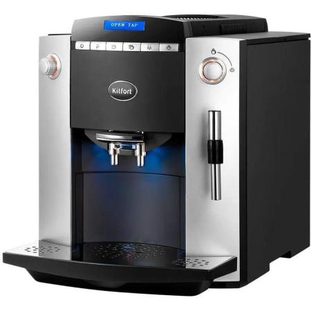 Кофемашина Kitfort КТ-7320 1400Вт серебристый/черный