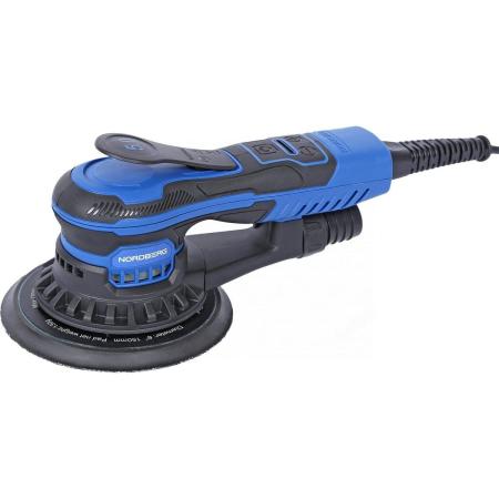 NORDBERG Шлифмашина эксцентриковая 5 мм, диск 150 мм, 4000-10000 об/мин, 350 Вт NE455