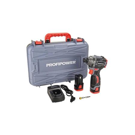 Profipower Аккумуляторный бесщеточный винтоверт BL-162(16В,160Нм,Li-ion 2шт,2.0Ач,3 скорости,З/У,в кейсе) E0211