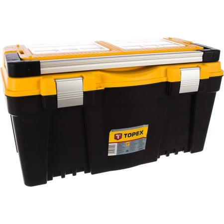 TOPEX Ящик для инструмента 25", с алюмиевой ручкой 79R129