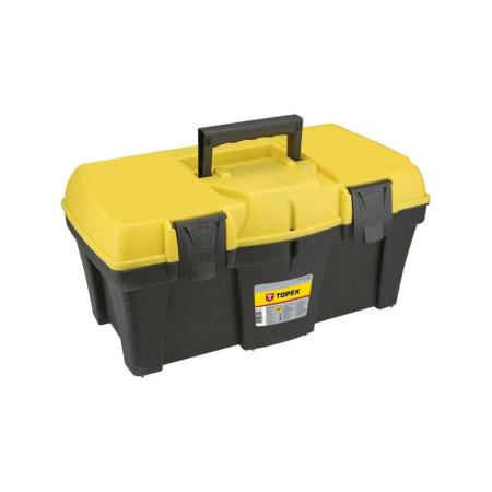 TOPEX Ящик для инструмента, пластмассовая рукоятка, пластмассовые защелки 79R122