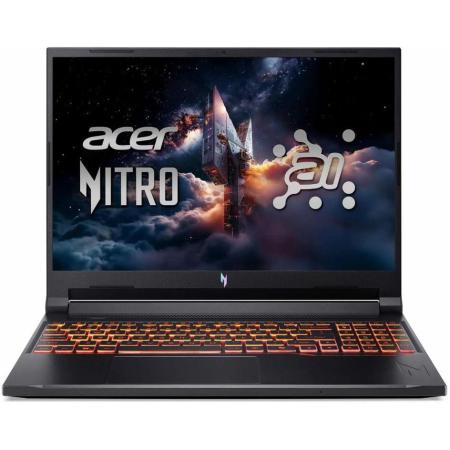 Ноутбук игровой Acer Nitro V 16 ANV16-42-R3CW 16", IPS, AMD Ryzen 5 240 4.3ГГц, 6-ядерный, 16ГБ DDR5, 512ГБ SSD,  NVIDIA GeForce  RTX 5060 для ноутбуков - 8 ГБ, без операционной системы, черный [nh.u1ger.001]