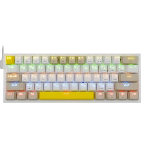 Клавиатура Redragon Fizz, USB, механическая, белый [72597]