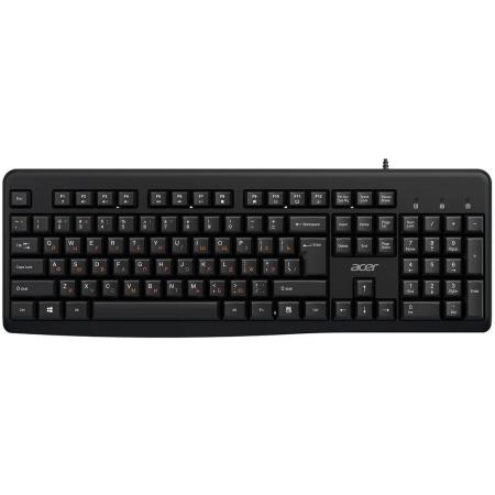 Клавиатура Acer OKW500, USB, мембранная,  черный [zl.kbdee.01t]
