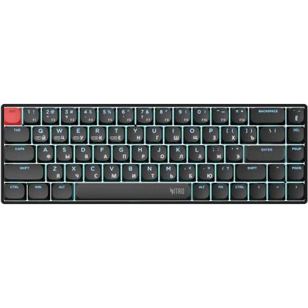 Клавиатура Acer Nitro Nitro OKR400, USB, Bluetooth/Радиоканал, механическая, черный [zl.kbdee.01a]