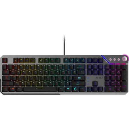 Клавиатура MSI STRIKE 600 Silent, USB, механическая, серый/черный [s11-04ru256-cla]