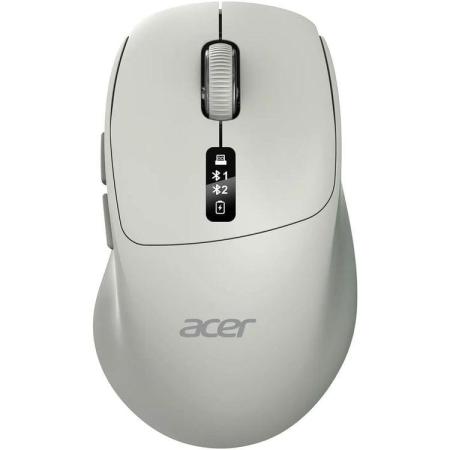 Мышь беспроводная Acer OMR503, Bluetooth/Радио, оптическая, USB, 3200dpi, светло-серый [zl.mce11.01c]