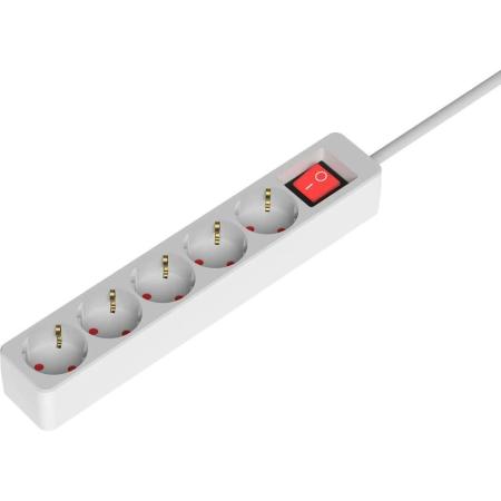 Сетевой фильтр Ritmix RM-250K, 2м, белый