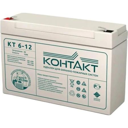 Аккумуляторная батарея КОНТАКТ КТ 6-12 для ИБП,  6В,  12Ач [kntkt0600012s48]