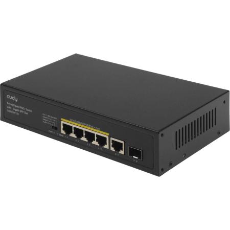 Коммутатор CUDY GS1005PTS1, неуправляемый